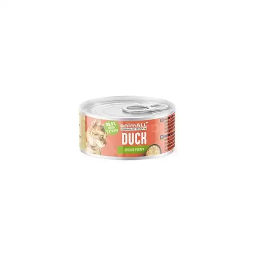 animALL konzerva kočka Kachna plátky 80g