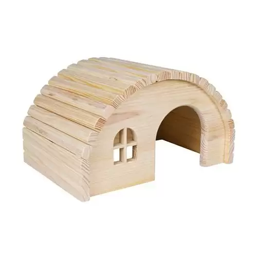 Dřevěné iglú pro hlodavce 29 x 17 x 20 cm, např. morče