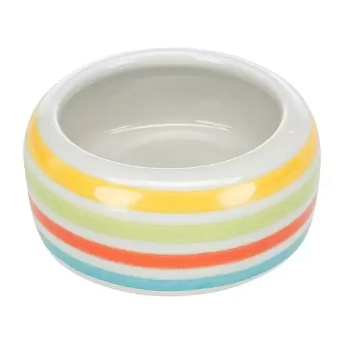 Keramická miska proužkovaná 200 ml/ ø 11 cm, např. morče