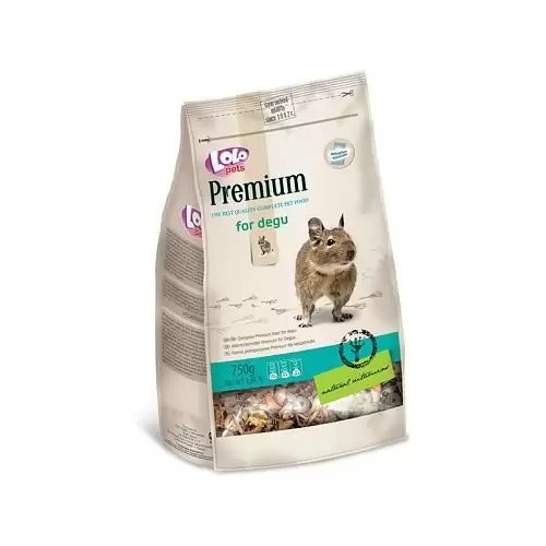 LOLO PREMIUM krmivo pro osmáky degu 750 g sáček