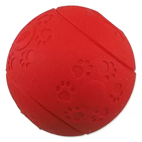 Hračka Dog Fantasy míček na pamlsky červený 6cm