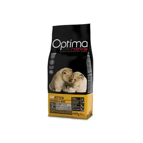 Optima Nova Cat Kitten Chicken&Rice 400g