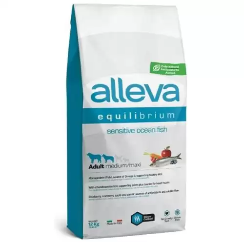  ALLEVA EQUILIBRIUM Dog Adult Sensitive Ocean Fish Medium/Maxi 12kg