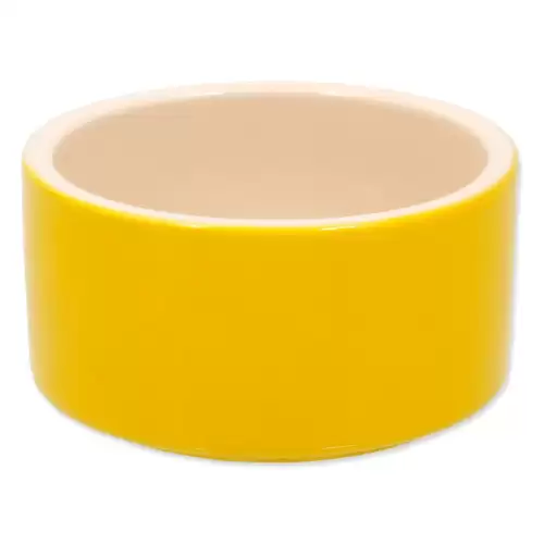 Miska Small Animals keramická pro králíky žlutá 10x5cm