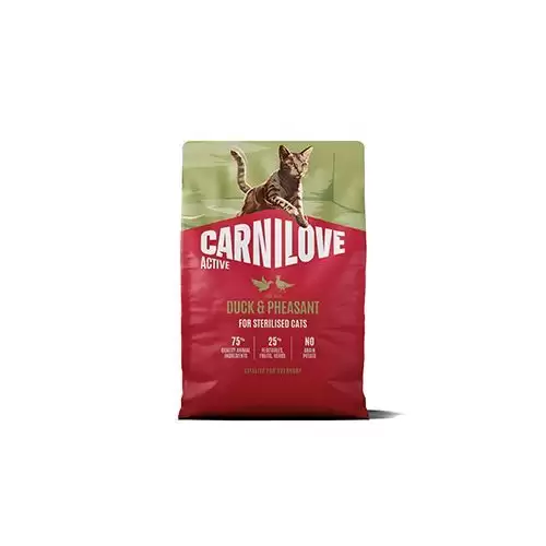 Carnilove Cat Active Dry Duck&Pheas.Steril.Ad.AB 2kg