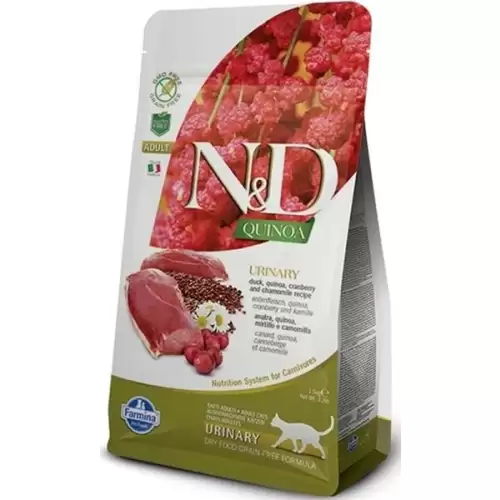  N&D QUINOA Cat GF Urinary, Duck & Cranberry Adult 1,5 kg