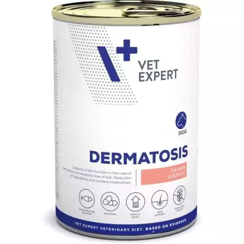  VetExpert VD 4T Dermatosis Dog S&P konzerva 400g 