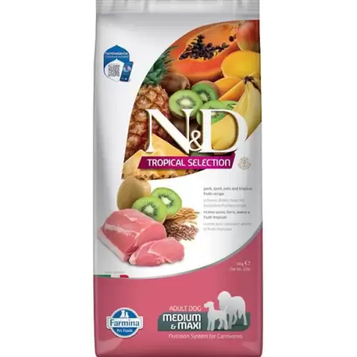  N&D TROPICAL SELECTION Dog LG Pork Adult Medium & Maxi 10 kg