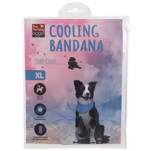 Šátek Dog Fantasy chladící XL 50-62 cm