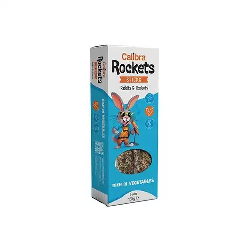Calibra Rockets Sticks Rabbits&Rodents Vegetables 120g