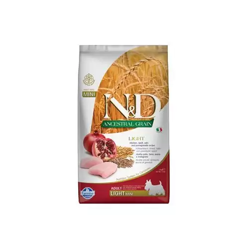 N&D LG DOG Light Mini Chicken & Pomegr 2,5kg