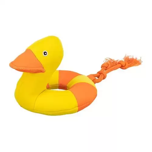 Aqua Toy plovoucí kachnička na laně, 20 x 36 cm, tkania 