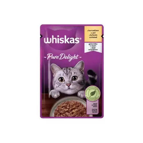 Whiskas kapsa Pure Delight kuřecí v želé 85g