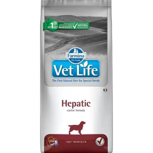  Vet Life Natural Canine Hepatic 12 kg