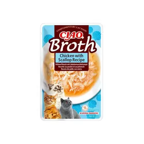 Churu Cat Broth Chicken with Scallop Recipe 40g