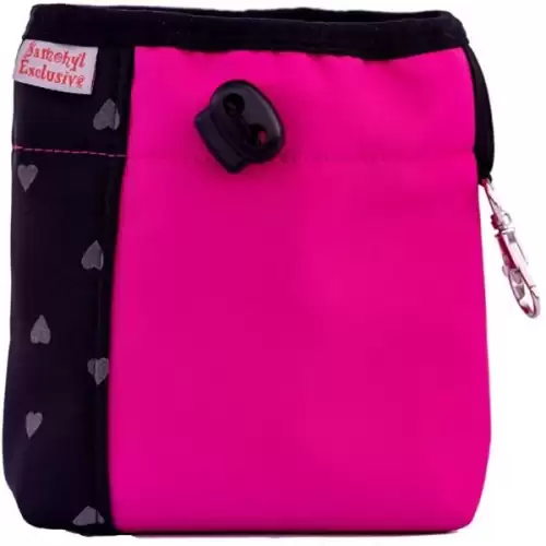  Pamlskovník softshell Splendor 15x15 srdíčko-tmavě růžová