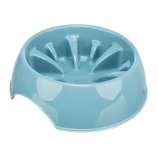 Miska k pomalému krmení, design slunečnice, plast/TPR 0,8 l/ ø 20 cm