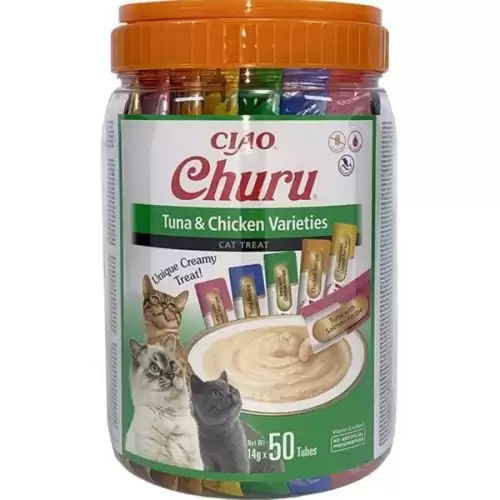  Inaba Churu cat snack tuňák & kuře multipack50x14g