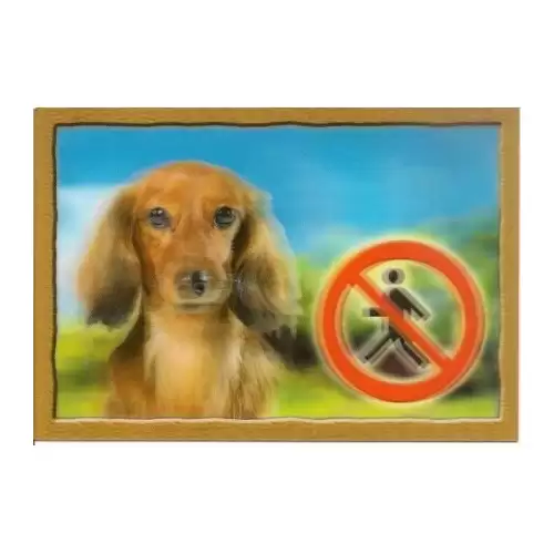 Cedulka 3D PSI, Jezevčík dlouhosrstý