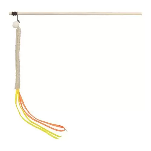 Hrací prut s třásní, plast/plyš, 40 cm