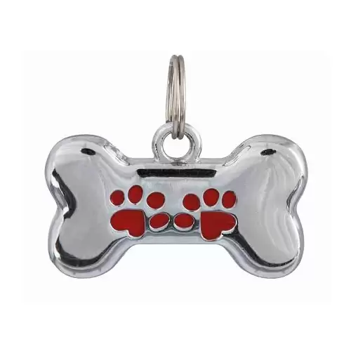 Přívěsek na obojek tvar KOST 3,5 x 2 cm