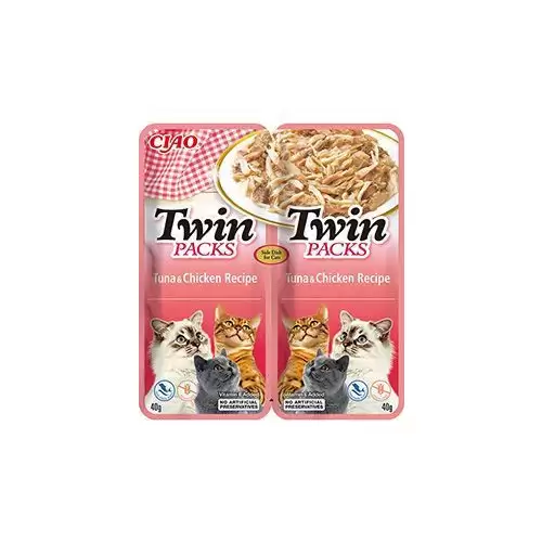 Churu Cat Twin Packs Tuna&Chicken in Broth 2x40g