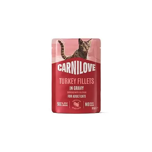 Carnilove Cat Pouch Gravy Turkey+Valerian 85g