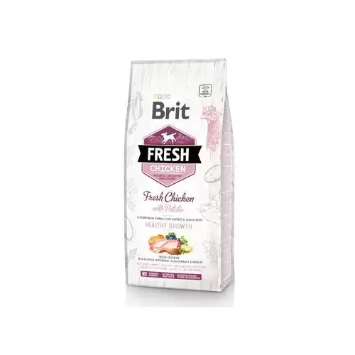 Brit Fresh Dog Chicken&Potato Puppy HealthyGrowth 12kg