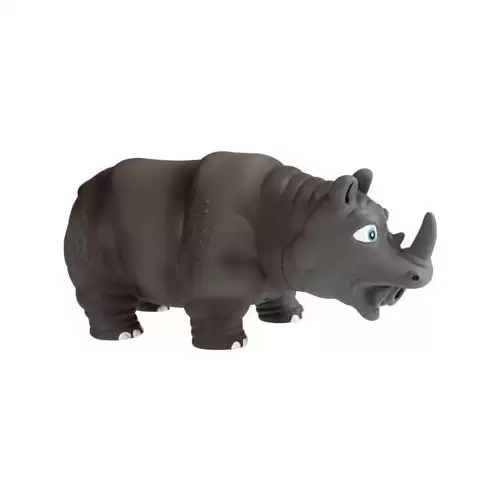 Nosorožec s reálným zvukem, plněný latex 17,5 cm HipHop Dog