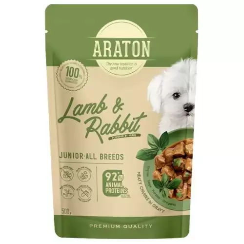  Araton Dog kaps. Junior Lamb/Rabbit 500 g