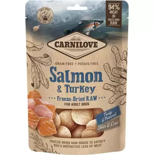  Carnilove Dog Freeze-Dried Raw Snacks Salmon&Turkey 60g
