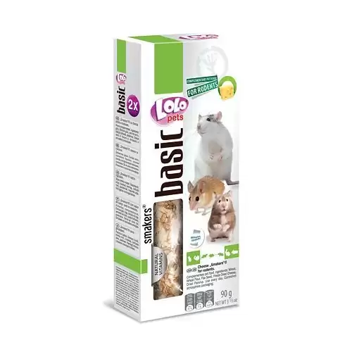 LOLO SMAKERS 2 klasy se sýrem pro hlodavce 90 g