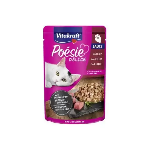 Vitakraft Cat Poésie Déli Sauce kapsička Srdce 85g