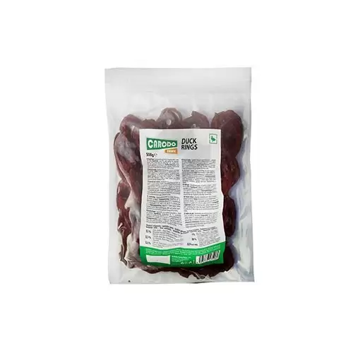CARODO Dog poch. Kachní kroužky 500g