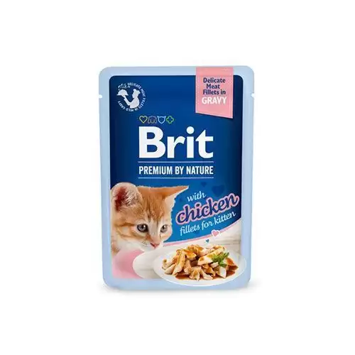 Brit Premium Cat D Fillets in Gravy for Kitten 85g