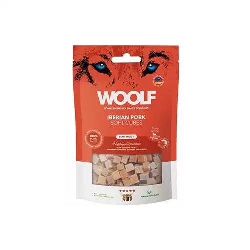 WOOLF Cubes poch. Soft Iberian Pork 100g