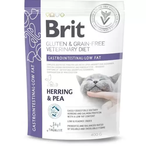  Brit Veterinary Diets Cat Gastrointestinal-Low fat 400 g