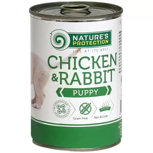  Nature's Protection Dog konz. Puppy kuře/králík 400 g