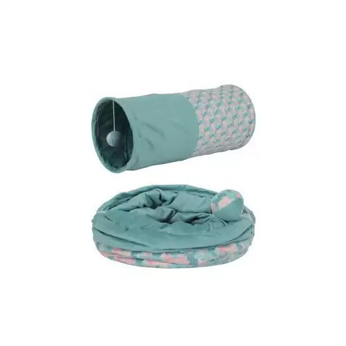 Hračka kočka ETHICAT LEAF tunel šustící catnip Zolux