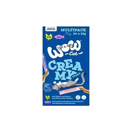 WOW Cat poch. Creamy Snack Multipack 24x15g