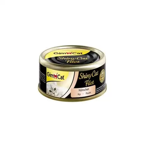 GimCat ShinyCat konz. filet v kuřecím vývaru 70g