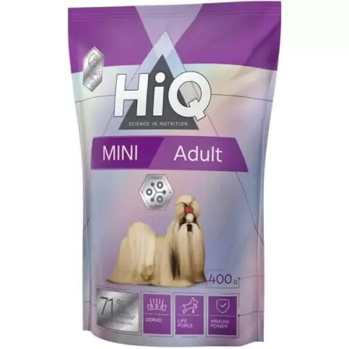  HiQ Dog Dry Adult Mini 400 g