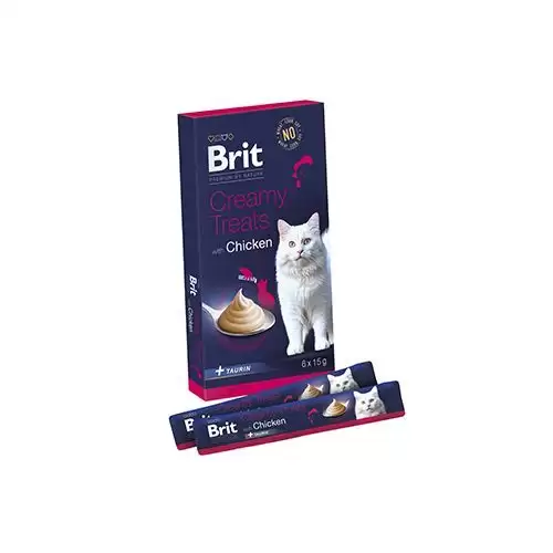 Brit Premium Cat by Nature Creamy Treats Chicken 6x15g