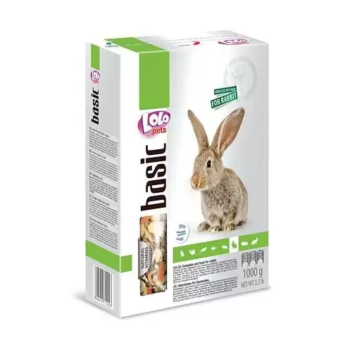 LOLO Foody kompletní krmivo pro králíky 1000 g krabička