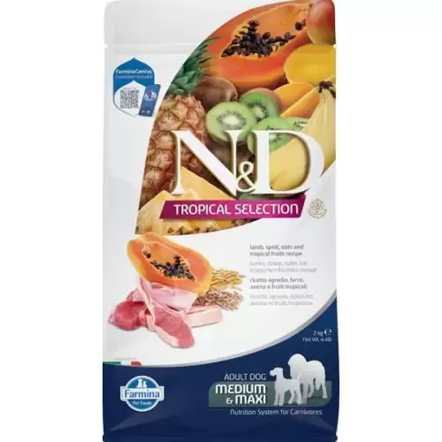  N&D TROPICAL SELECTION Dog LG Lamb Adult Medium & Maxi 2 kg