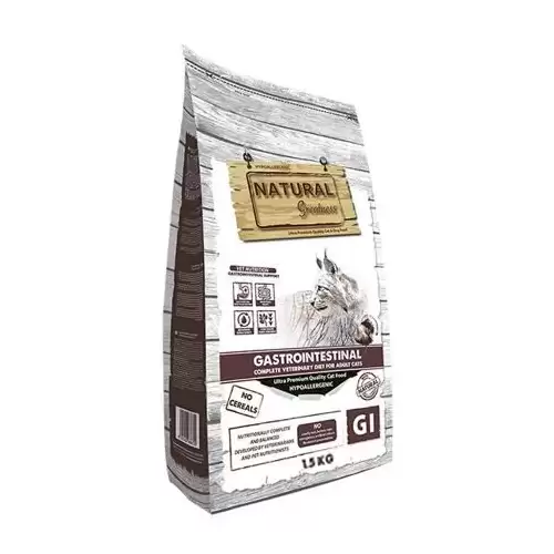 Natural Greatness GASTROINTESTINAL veterinární dieta pro kočky 1,5 kg