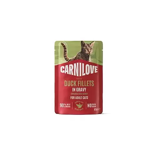 Carnilove Cat Pouch Gravy Duck+Catnip 85g