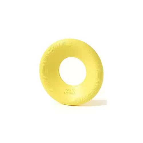 Hračka pes aportovací disk guma ER žlutá Large