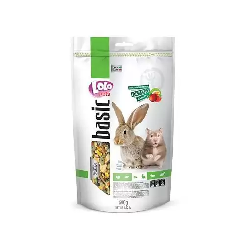 LOLO Foody ovocné krmivo pro králíky a křečky 600g Doypack
