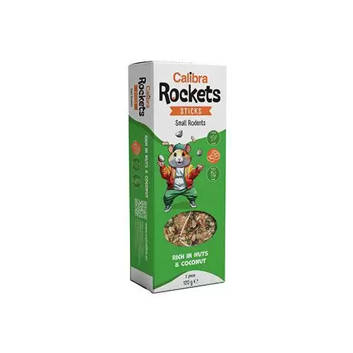 Calibra Rockets Sticks Small rodents Nuts&Coconut 120g